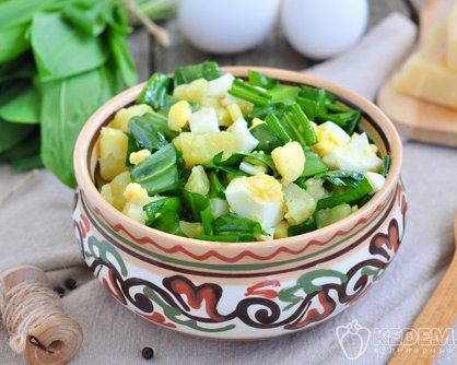 Салаты из черемши